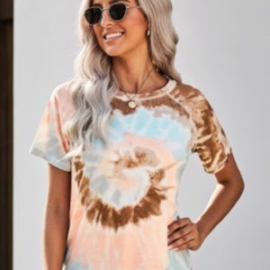 Tie dye wash tee